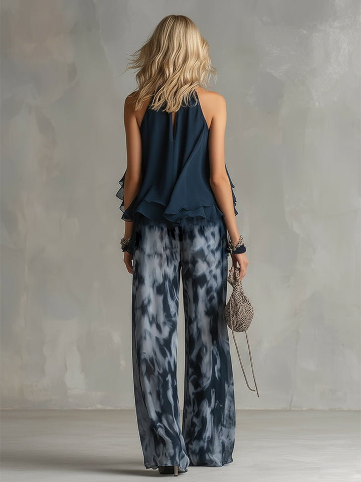 Carys Co-ord in navy blue