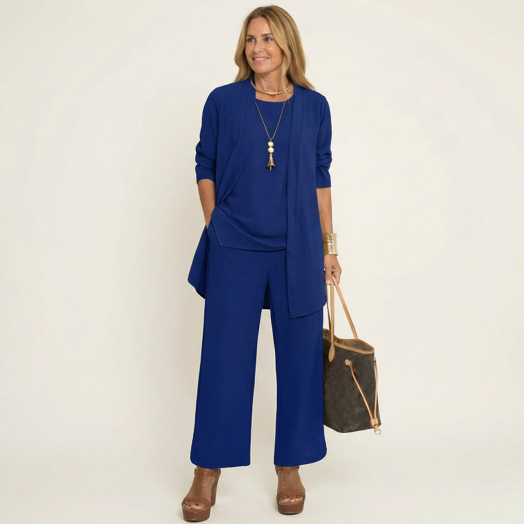 Aglae Three-piece Set in blue