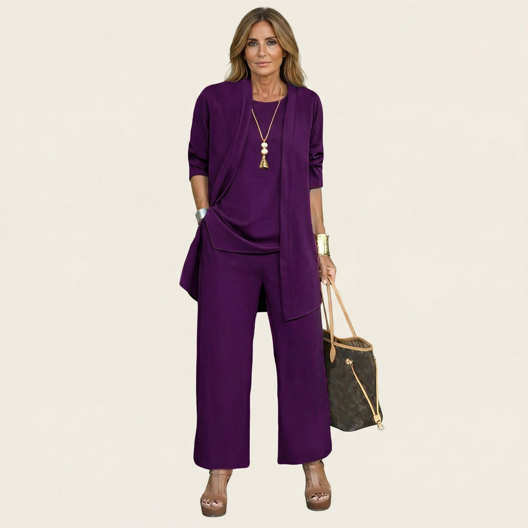 Aglae Three-piece Set in purple