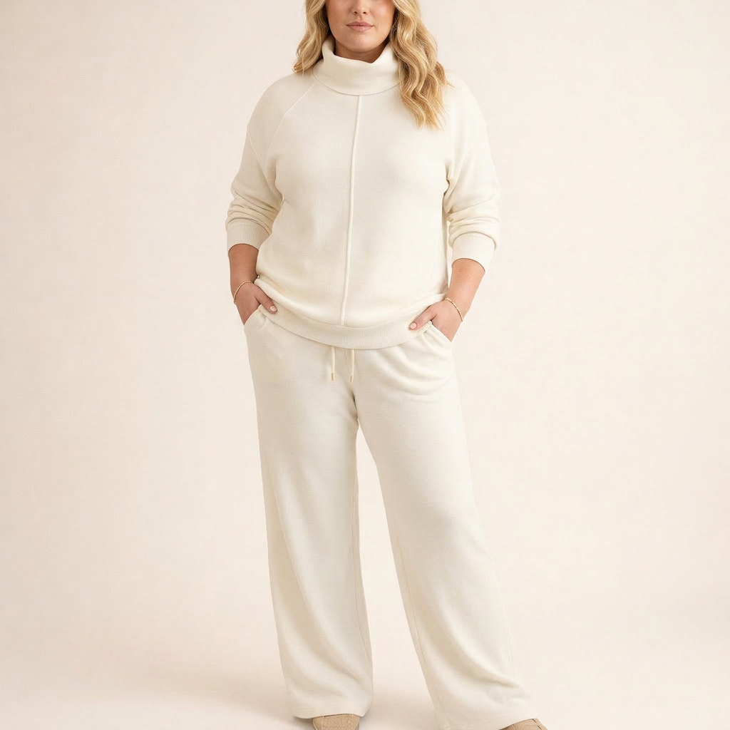 Camille Tracksuit Set in white