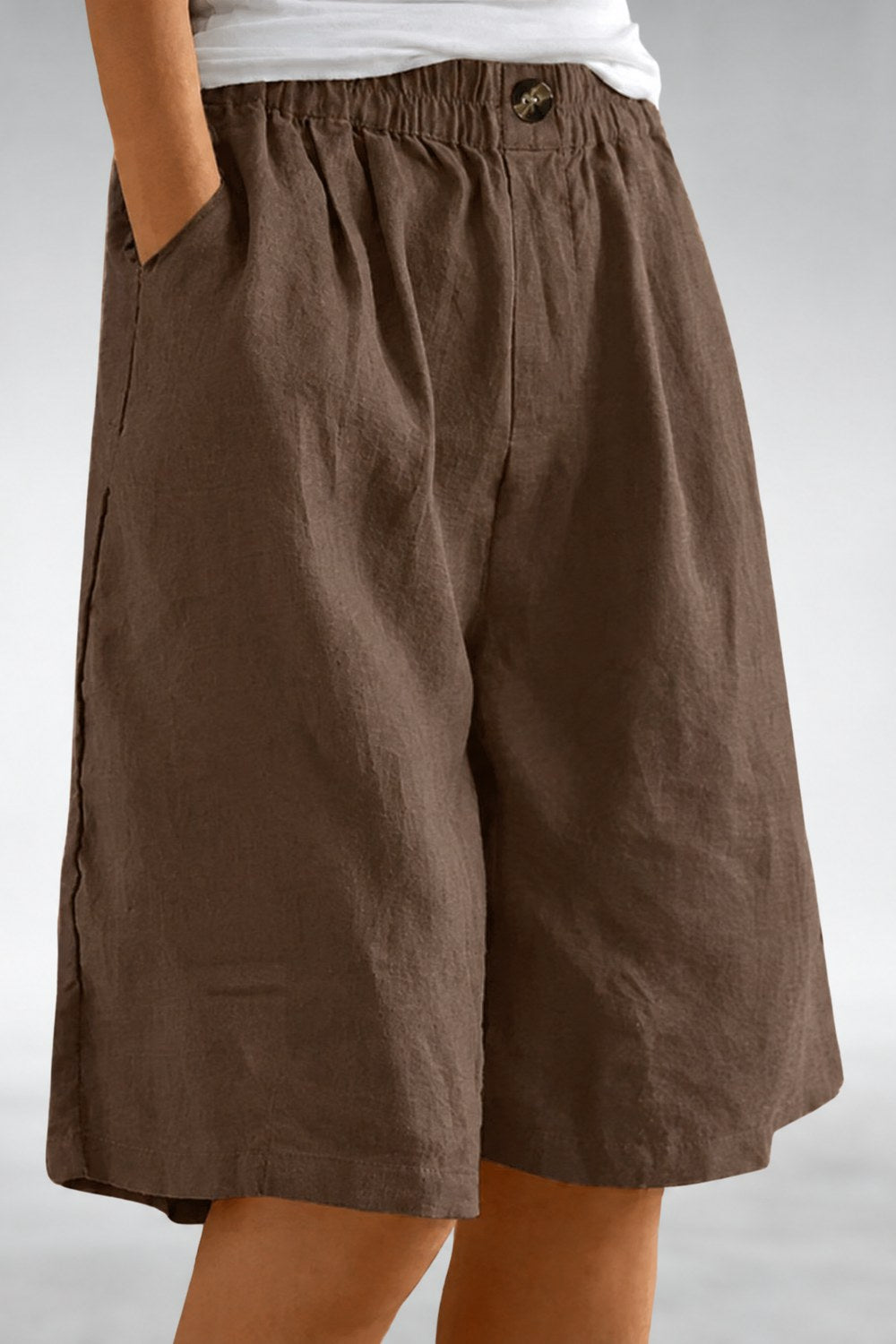 Yolanda Everyday Comfort Shorts — Brown