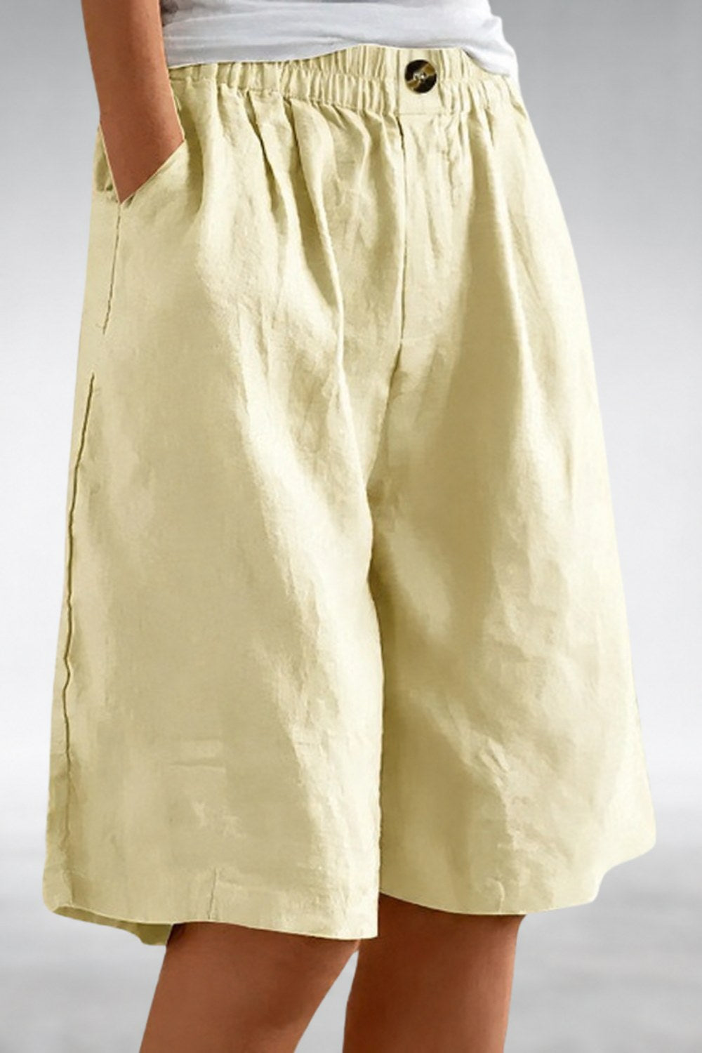 Yolanda Everyday Comfort Shorts — Butter Yellow