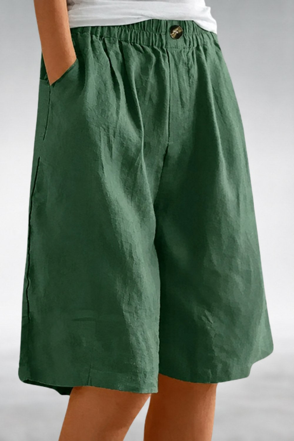 Yolanda Everyday Comfort Shorts — Forest Green