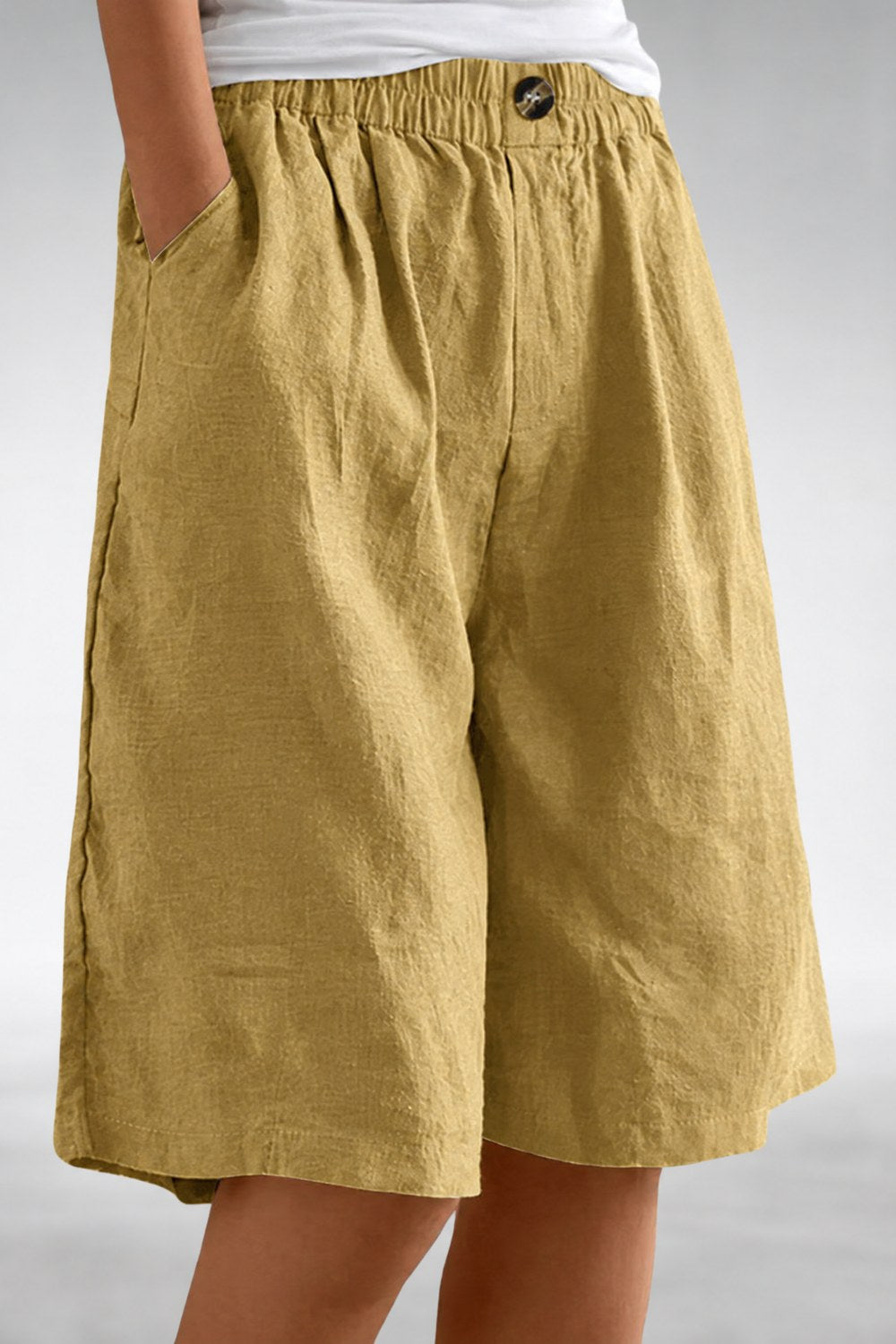 Yolanda Everyday Comfort Shorts — Mustard