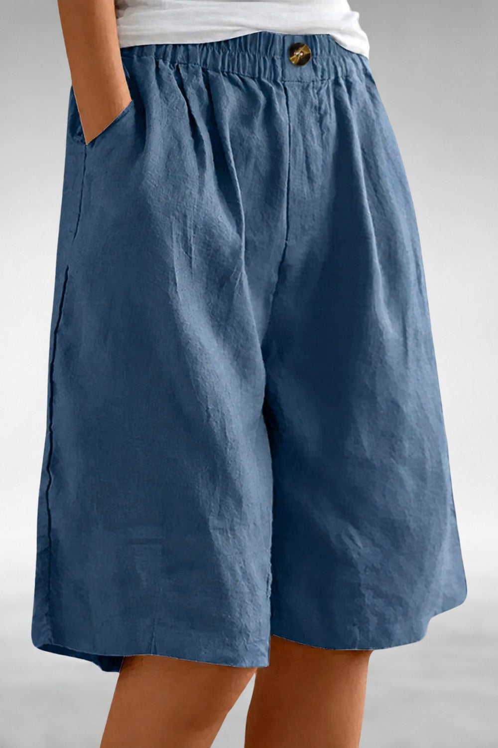 Yolanda Everyday Comfort Shorts — Sky Blue