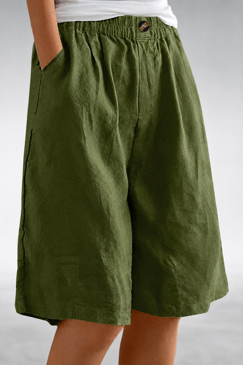 Yolanda Everyday Comfort Shorts — Olive