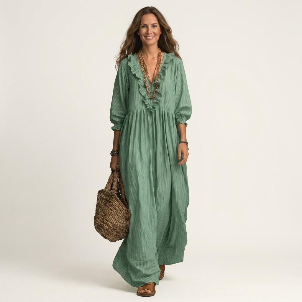 Antoinette Maxi Dress in green