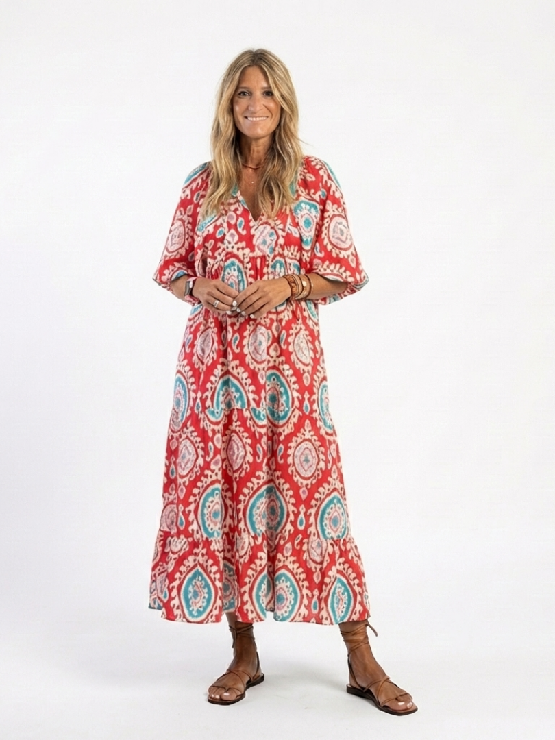 Cendrine Maxi Dress in red