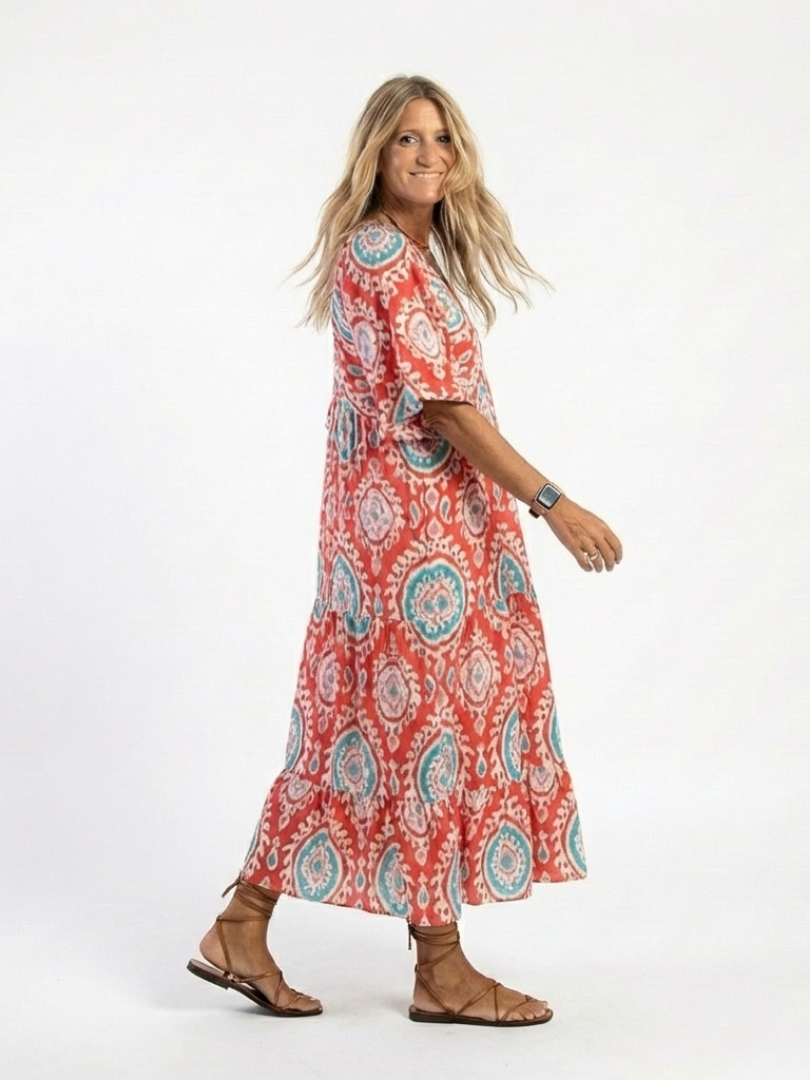 Cendrine Maxi Dress in red