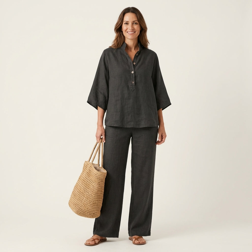 Alienor Two-piece Set in black