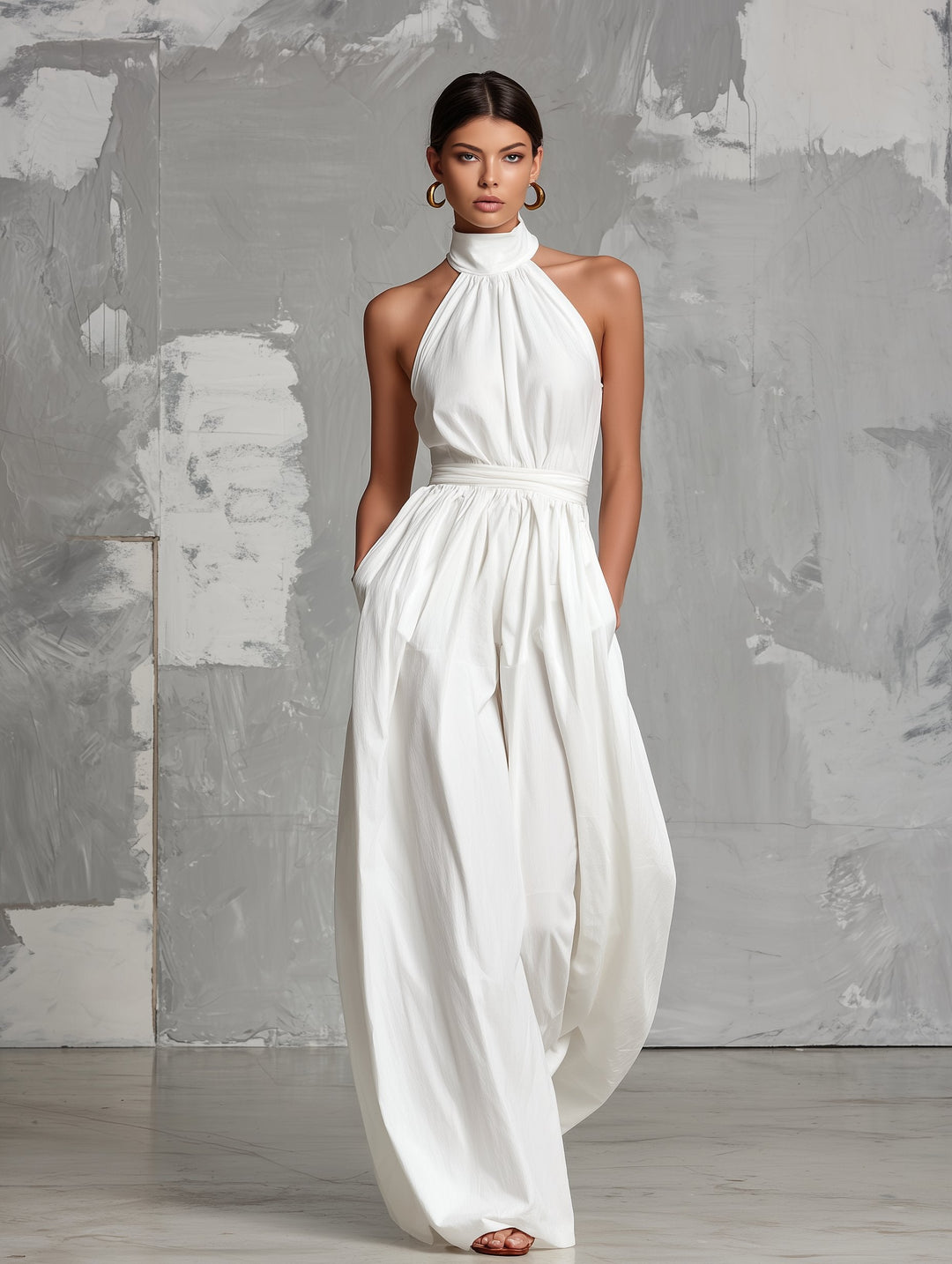 Juliana Jumpsuit in white